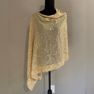 $3/25 Joan Rivers Off The Shoulder Cream Sequin Shall